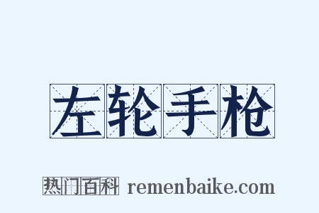 左轮手枪是什么意思的图片